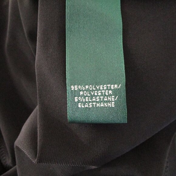 Lauren Ralph Lauren Petite Blue Green Watercolor Floral Sheath Dress Size 10P - Picture 9 of 10